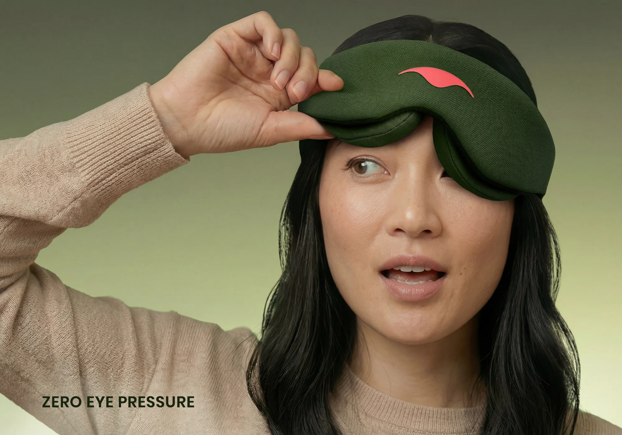 Manta Sleep Mask - Forest Green - Image 8