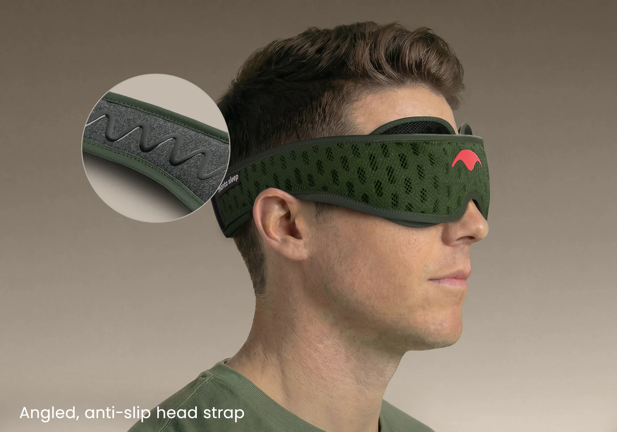 Manta Sleep PRO Mask - Forest Green - Image 7